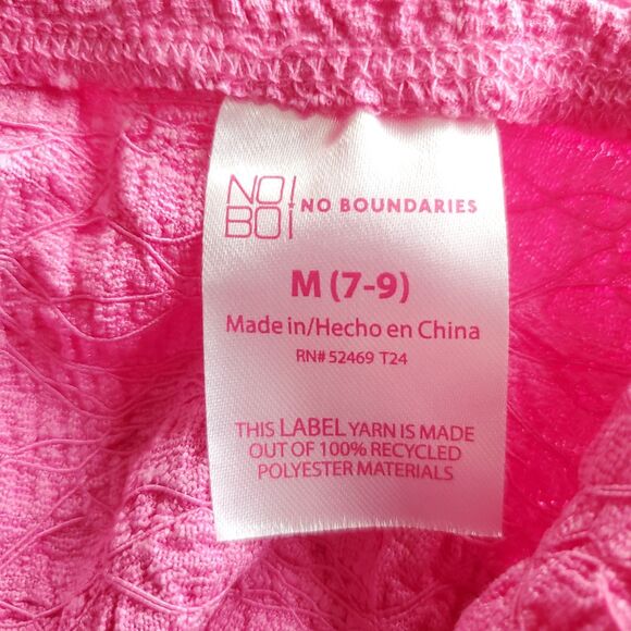 No Boundaries 2 Piece Juniors Flutter Strap Top Med & O-Ring Skirt Small Pink - Picture 10 of 12